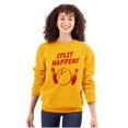 thumbnail image 3 of Split Happens Bowling League Nerd Sweatshirt for Men or Women Brisco Brands 2X, 3 of 6