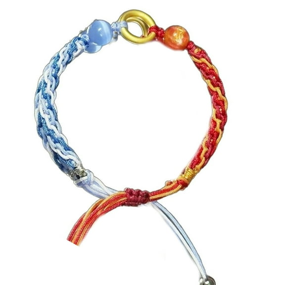 FENOHREFE Stylish Two Tone Anime Bracelet Innovative Alloy Pendnat Bracelet For Daily Wear And Special Occasions