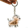 thumbnail image 5 of Dog Hair Collector Keychain Charm Memorial Storage Box, Pet Hair Memorial Keepsake, Transparent Cute Keychain, 5 of 8