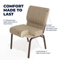 thumbnail image 5 of Flash Furniture 21''W Stacking Church Chair in Beige Fabric - Copper Vein Frame, 5 of 13