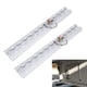 thumbnail image 1 of L De Atado De Pista, Aluminio L De 304 Mm L Vista Rail De Unión Con 4 Anillos Redondos Para Motocicletas ATVS Bikes Dirt Wicredup Pickups, Instalación Fácil, De Atar El Remolque, 1 of 7