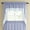 Blue, variant on Salem Kitchen Window Curtain w/ Lace Trim - 38" Swag Pair Sage