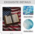 thumbnail image 3 of Diamond Art Kit for Adults, Flag Cross Image Diamond Painting for Adults Beginners, 5D DIY Diamond Art Painting Kits, Colorful Diamond Painting Craft for Home Decor 12x16, 3 of 7