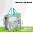 thumbnail image 3 of Garden Tool Bag,Pioneer Flower Floral Print Pattern Garden Tool Organizer,Garden Gifts,Waterproof Multi-Pocket Garden Tool Storage 11.8x5.5x11.4 Inch(Tools NOT Included), 3 of 6