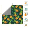 thumbnail image 3 of Naloa Pineapples with Palm Leaves Dish Drying Mat for Kitchen Counter, Heat Resistant Drainer Mats, Absorbent Draining Mat,Dish Rack Pad,16"x18", 3 of 8