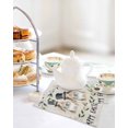 thumbnail image 4 of Happy Easter Kitchen Dish Towels for Drying Dishes Set of 4, Beige Rustic Spring Bunny Eucalyptus Leaves Waffle Weave Microfiber Hand Tea Bathroom Towels Quick Dry & Absorbent Towel 12x12, 4 of 7