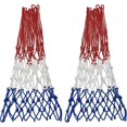 thumbnail image 1 of 2 Pack Heavy Basketball Net Rainproof Sunscreen, Red White Blue Bold Polyester Braided Rope, 12 Loops, 1 of 4