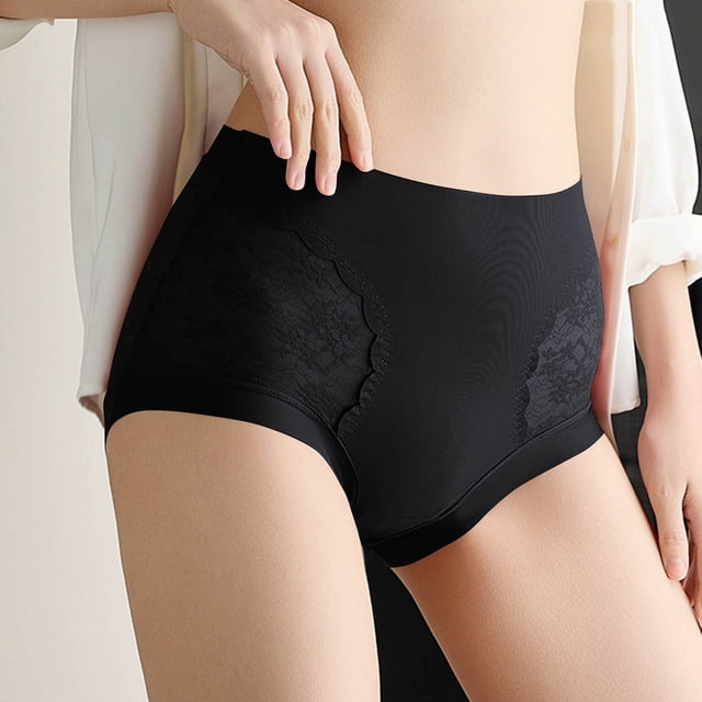 Fajas moldeadoras de cintura alta para mujer, de encaje, estilo fino, para abdomen, realce de glúteos, de nailon