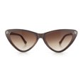 thumbnail image 4 of Womens Triangle Gothic Fashion Cat Eye Plastic Retro Sunglasses Beige - Brown, 4 of 8
