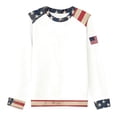thumbnail image 3 of MEICHEN Graphic Tees for Women Usa 250th Anniversary Freedom Print Loose Blouse 1776-2026 Top Round Neck Long Sleeve T Shirt, 3 of 4