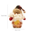 thumbnail image 5 of Christmas Candy Jars with Snowman Santa Elk Lid Plastic Clear Christmas Cookie Chocolate Jar Xmas Snack Food Storage Container for Gifts Holiday Party Favor Supplies,Hanging Ornaments(A), 5 of 5