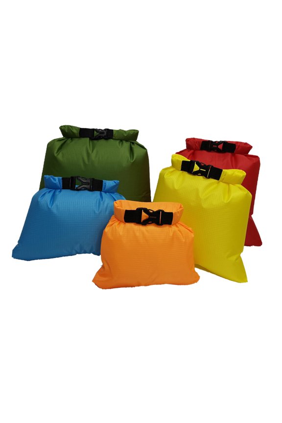 5 Pieces Drying Sack Marine Dry Bags Outdoor Storage Bag Multifunctional Buckled Style C