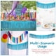 thumbnail image 2 of 4 piezas de faldones de mesa con flecos metálicos, guirnalda de flecos, fondo para fiestas, eventos, desfiles, carrozas, decoración de fiestas, 2 of 7