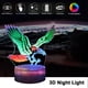 thumbnail image 3 of Luz nocturna 3D fresca, luz creativa para regalo, lámpara LED para mesita de noche, 3 of 5