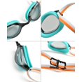 thumbnail image 2 of Unisex Python Racing Swim Goggles for Men and Women Anti-Fog No Leak Max Comfort Dual Strap, Mirror/Non-Mirror Lens, 2 of 5
