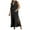 Black, variant on Womens Cotton Linen Shirt Dress Elegant Casual Summer Spring Button Down Front Sleeveless Maxi Dress Long Cardigan Cover Ups Shirt Dresses
