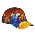 thumbnail image 3 of Disketp Colorful Rooster Print Baseball Caps For Outdoor Sports Fashion Casual Outdoor Caps Men Women, 3 of 9