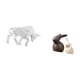 thumbnail image 5 of Estatua de toro,Estatua de toro,figura decorativa para escritorio,Estatua de cerámica,Juego de estatuas de cerámica para decoración de mesa en el hogar u oficina,Figuras decorativas para, 5 of 8
