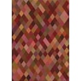 thumbnail image 1 of Ahgly Company Indoor Rectangle Patterned Orange Abstract Area Rugs, Swatch Sample, 1 of 6