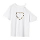 thumbnail image 3 of Camiseta de mujer de verano simple transpirable cuello redondo camiseta para ir de compras regalo de las señoras S, 3 of 7