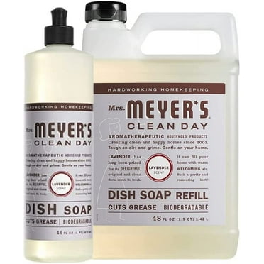 Mrs. Meyer's Dish Soap Variety, 1 Dish Soap, 1 Dish Soap Refill, Lavender, 1 CT