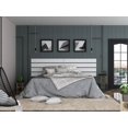 thumbnail image 2 of Manhattan Comfort Rockefeller 106.69 Floating Headboard with Four Slats in White, 2 of 3