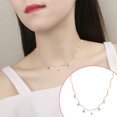 thumbnail image 3 of Guardurnaity Collar Cadenas Estrellas ajustables Borlas Gargantillas universales Accesorio de moda Collares del día de San Valentín Regalos para mujeres Ropa, zapatos y accesorios Miscelánea Oro Guardurnaity AP009728-01, 3 of 6