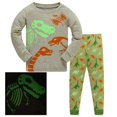 thumbnail image 1 of Pijamas de dibujos animados para niños, conjunto de ropa de otoño e invierno, dinosaurios, novedad de 2021, 1 of 4