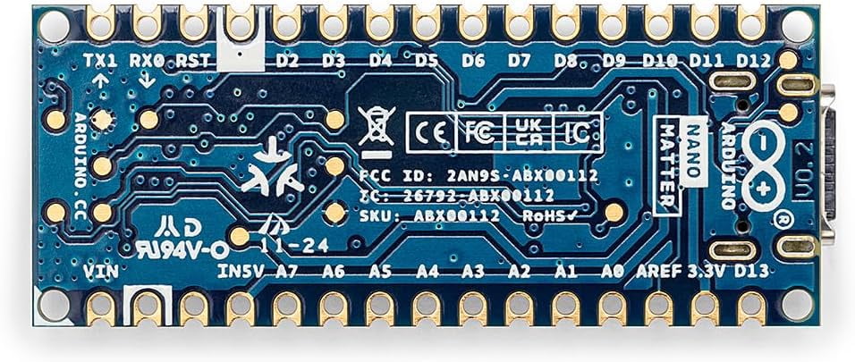 Arduino ABX00112 Nano Matter Prototype Board for Matter IoT Protocol, Wi-Fi, Bluetooth, and Smart Home Integration