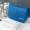 Blue#2, variant on Wet Dry Cosmetic Organizer Hanging Toiletry Bag with Hook, Cationic Polyester Travel Makeup Case 24.5x7.5x13cm, High-Density Fabric with Metal Zipper