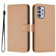 thumbnail image 2 of Wallet Case Compatible for Samsung Galaxy A32 5G / M32 5G, PU Leather Magnetic Closure Protective Flip Folio Case with 3 Card Holder and Wrist Strap Cover Women Men,Nude, 2 of 7