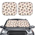 thumbnail image 2 of Balery Panda Ice Creams Donuts Parasol para parabrisas de coche de 2 piezas | Parasol plegable para parabrisas delantero de coche para la mayoría de sedanes-Large, 2 of 6
