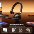 thumbnail image 3 of Auriculares inalámbricos Dytole con micrófono Bluetooth 5.3 65H y batería, 3 of 7