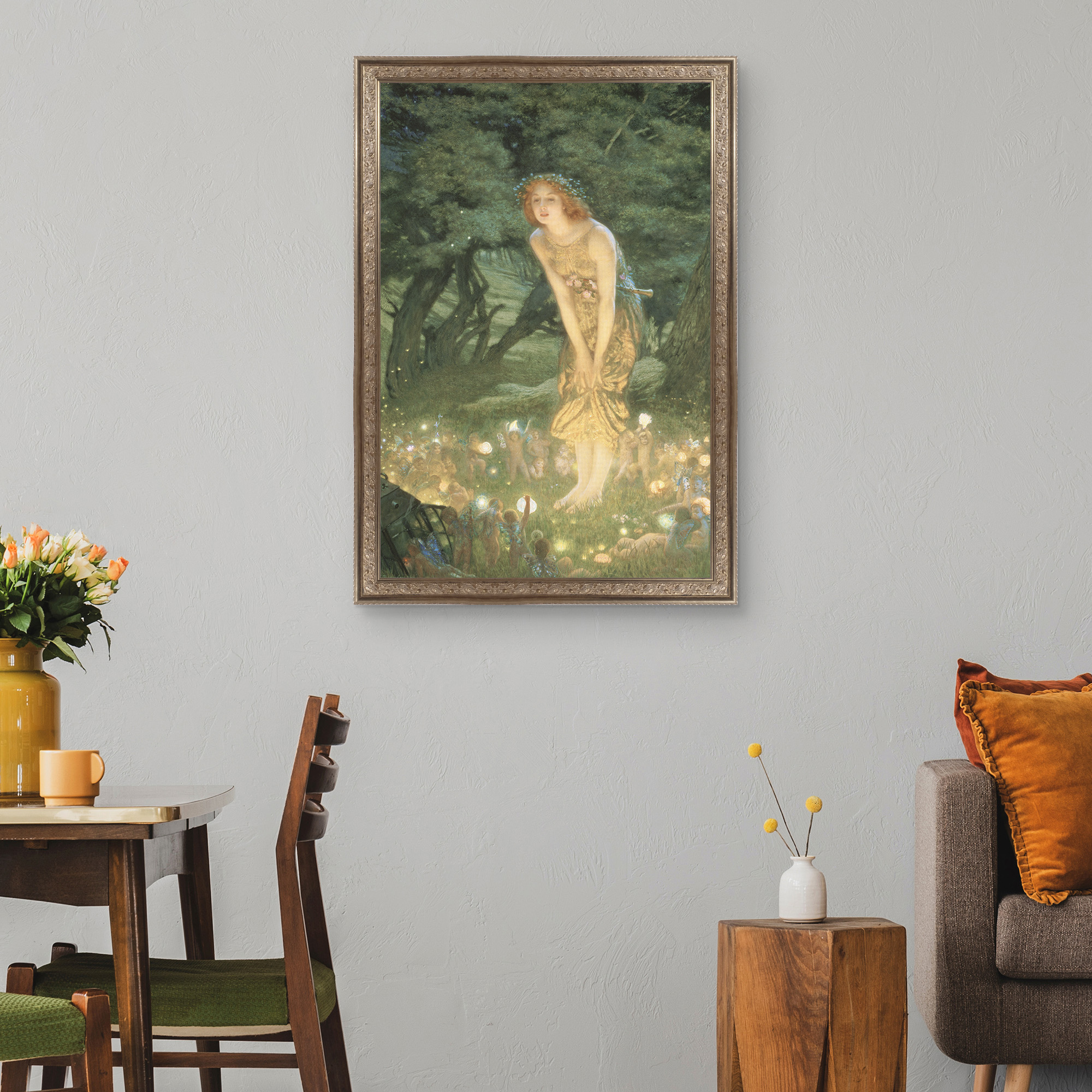 Misummer Eve Framed Canvas