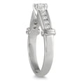 thumbnail image 2 of SZUL Women's 1/2 Carat TW Diamond Engagement Ring in 10K White Gold (J-K-L Color, I2-I3 Clarity), 2 of 3
