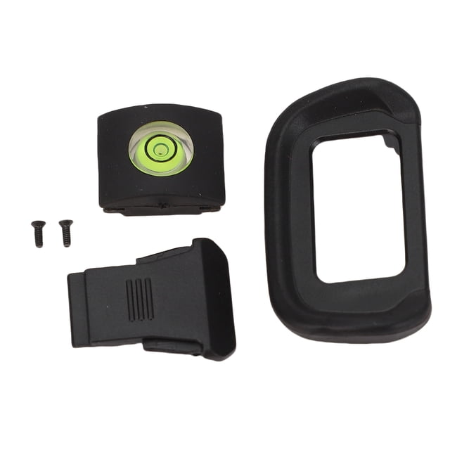 3-in-1 Camera Accessory Kit: Soft ABS Eyecup Viewfinder, Hot Shoe Spirit Level & Protective Hot Shoe Cover, Compatible with Canon EOS R, EOS R10 Mirrorless Cameras – Reduces Viewing Fatigue, Blocks