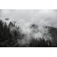 thumbnail image 2 of Sienda, Jolly 18x13 Black Ornate Wood Framed with Double Matting Museum Art Print Titled - North Cascades Mountains-foggy mountain, 2 of 4