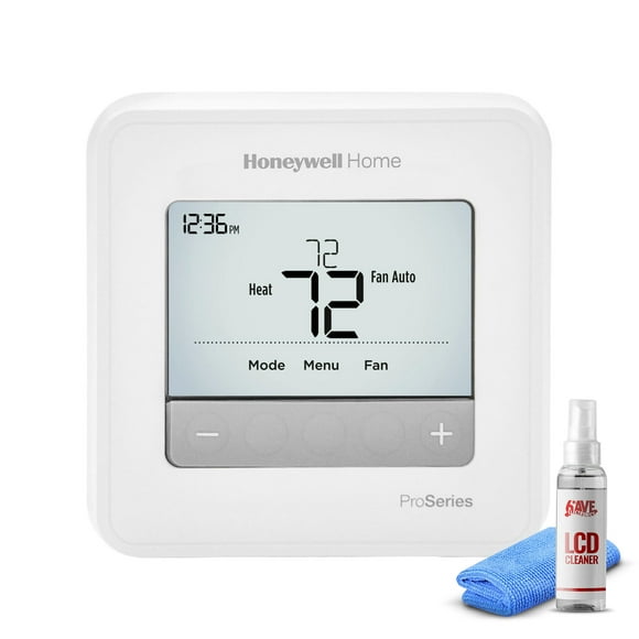 Honeywell T4 Pro Series Programmable Thermostat TH4110U2005 + LCD Cleaner