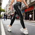 thumbnail image 5 of Naittoop Jeggings for Women Belly Control V Back High Waisted Stretchy Jeans Scrunch Butt Lifting Leggings Skinny Yoga Pants, 5 of 5