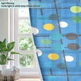 thumbnail image 4 of Yayeee Window Curtains Light Filtering 63"x52" Grommet Panel Pair Home Living Room Decor, Blue Abstract, 4 of 7