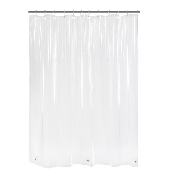 Promotion!Forro De Cortina De Ducha Transparente, Forro De Cortina De Ducha De Plástico Impermeable, Cortina De Ducha De Baño De PEVA Linda Y Liviana, con Imán Y Gancho De Plástico Gratis