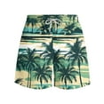 thumbnail image 3 of guisaled Mens Bathing Suits Mens Swim Shorts Quick Dry Elastic Waisted Swim Trunks Summer 7 Inch Beach Shorts Loose Fit Hawaii Graphic Boardshorts, 3 of 6