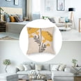 thumbnail image 5 of nygtbtfer  - Decorative Pillow - Embroidered Flowers - White, Yellow, Grey 18x18in, 5 of 7