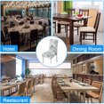 thumbnail image 5 of 4 fundas para sillas, funda elástica estampada para silla de comedor, lavable y extraíble para cocina, hotel, restaurante, ceremonia, 5 of 5