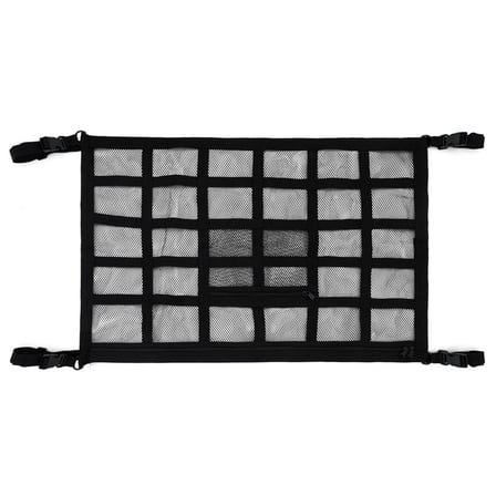 Upgrade Car Ceiling Cargo Net Pocket,27.5"x19.6" Double-Layer Car Roof Storage Organizer,Overhead Net for Truck,SUV & Van Camping,Travel Road Trips,Van Life Essentials