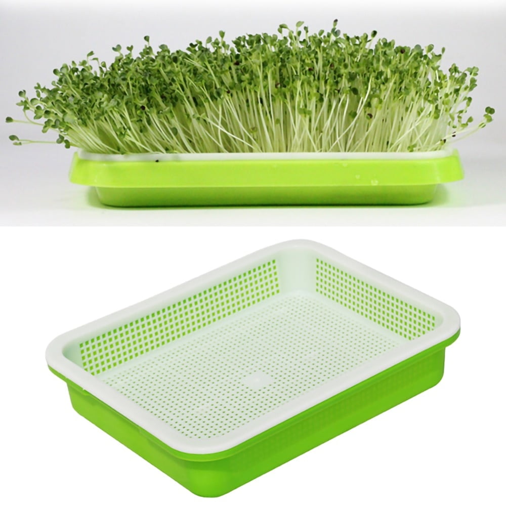 Nursery Pot Sprouting Tray Bean Sprout Planter Planting Home 2Layer