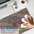 thumbnail image 4 of Flourish in Style: Small Custom Mouse Mat - Floral Mandala Design, Non-Slip, Stitched Edge, Waterproof, Ideal for Office and Gaming (31.5 X 11.8 Inch), 4 of 7