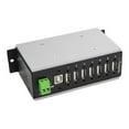 thumbnail image 4 of StarTech.com 7 Port USB 2.0 Hub, Metal Industrial USB-A Hub (7x USB-A) with ESD & Surge Protection, Extended Operating Temp -40 to 185 F, Din Rail/Wall/Desk Mountable, USB Expander, Rugged 7 x USB 2.0 - Hub - - Din rail Mountable - DC power - TAA Compliant - for P/N : ITB20D3250, 4 of 8