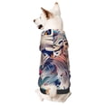 thumbnail image 1 of Balery Vibrant Leopard In Flowers Sudadera con Capucha para Perros Pequeños – Ropa para Mascotas, Disfraz para Perros y Gatos, Ideal para Fiestas y Cosplay-Medium, 1 of 7