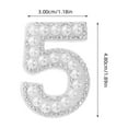 thumbnail image 2 of Worgeous 10pcs Self-Adhesive Number Stickers For Diy Crafting Rhinestone Imitation Pearls Patches For Diy Sewing Crafts Phones Laptops Bag Decor, 2 of 8